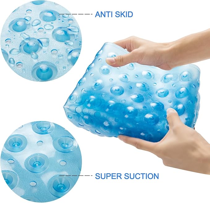AmazerBath Bath Tub Mat, Medium Size 27.6 x 15 Inches Non-Slip Shower Mats - Image 2