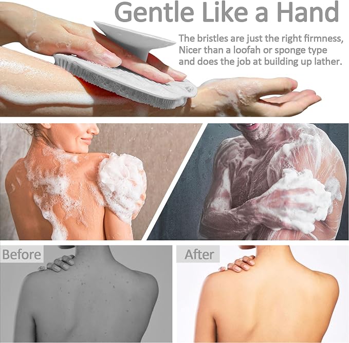 Soft Silicone Body Scrubber, Gentle Like a Hand Exfoliating Your Skin and Build - Image 6