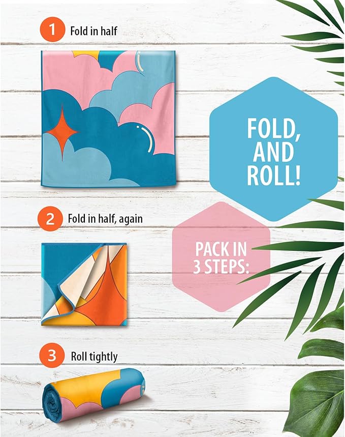 VENTURE 4TH Microfiber Beach Towel: Quick-Dry, Sandproof and Lightweight - Image 6