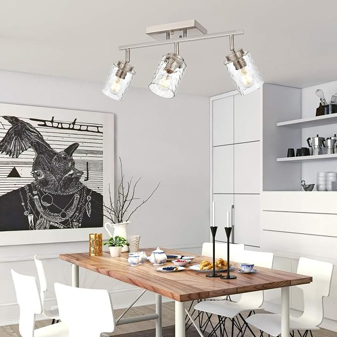 Track Ceiling Lighting, 3 Light Vanity Lights - Image 5