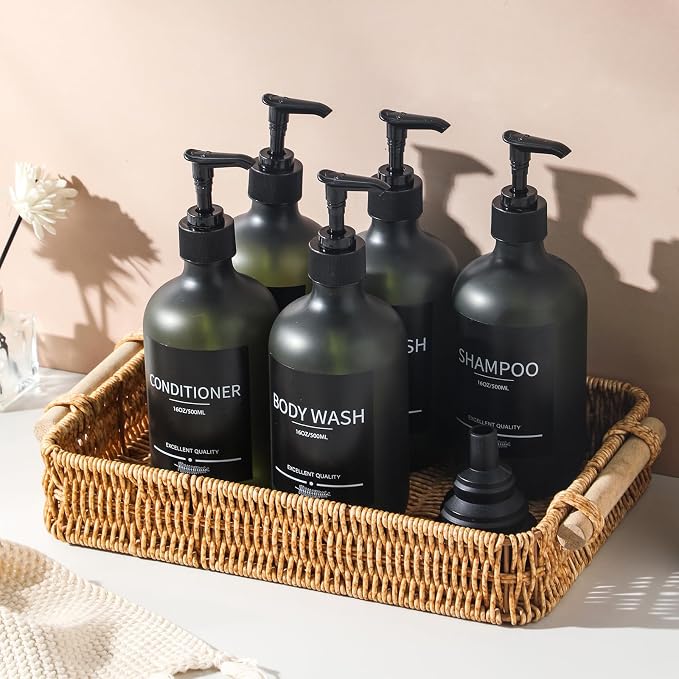 Plastic Refillable Shampoo and Conditioner Bottles - Image 3