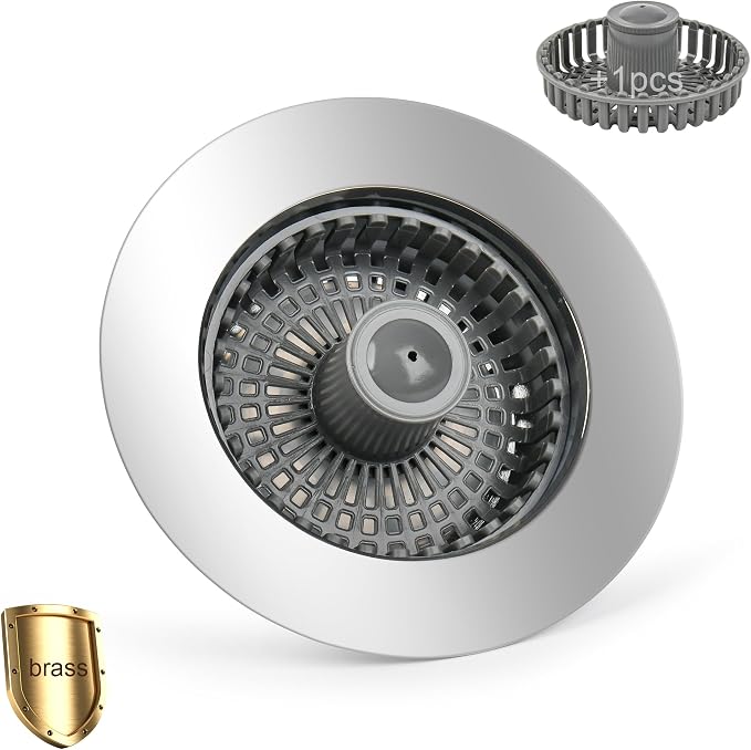 Elegant Brass Kitchen Sink Stopper by Buowinixi