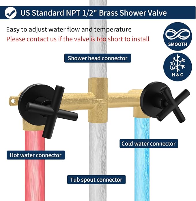 2 Handle Shower Faucet Set - Image 4