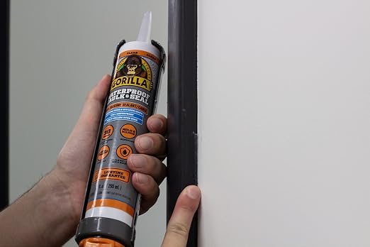 Gorilla Waterproof Caulk & Seal Silicone Sealant, 10Oz Cartridge - Image 5