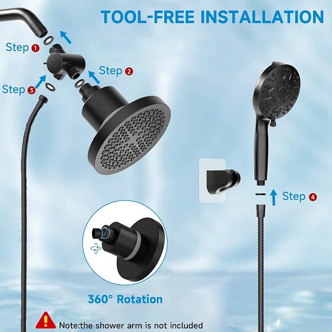Shower Heads With Handheld Spray Combo - Image 7