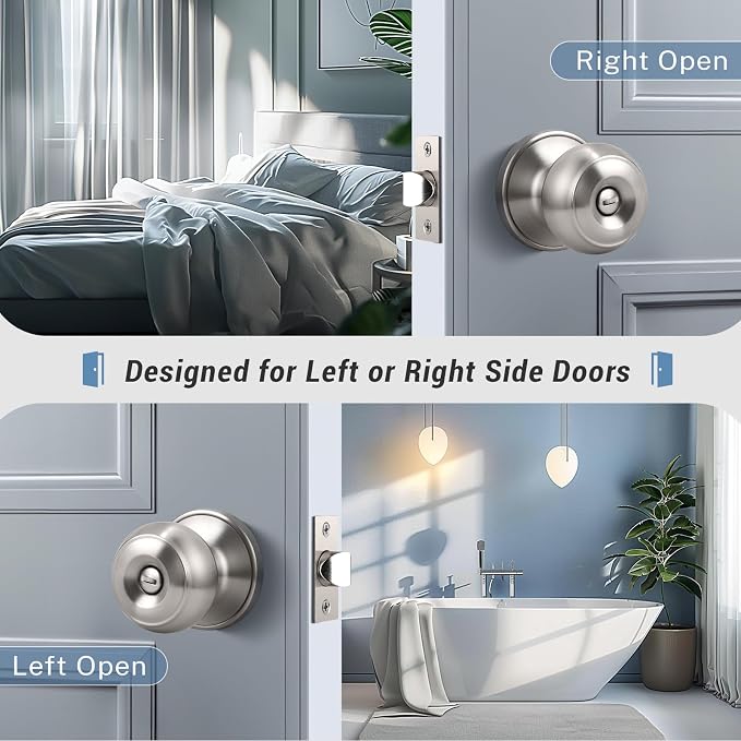 KNOBWELL Brushed Nickel Door Knobs - Image 3