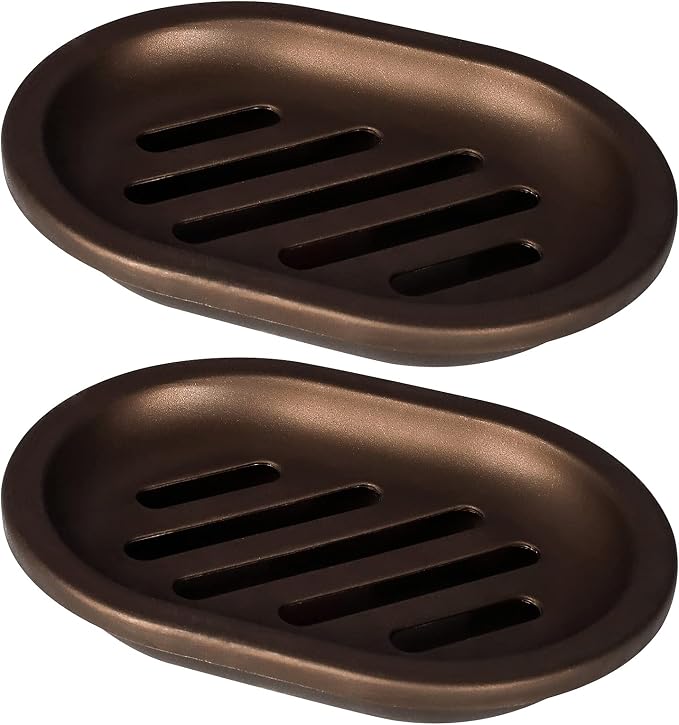 Topsky 2 Pcs Soap Dish for Shower, Double Layer Draining Soap Box by HomeandKitchenNO1