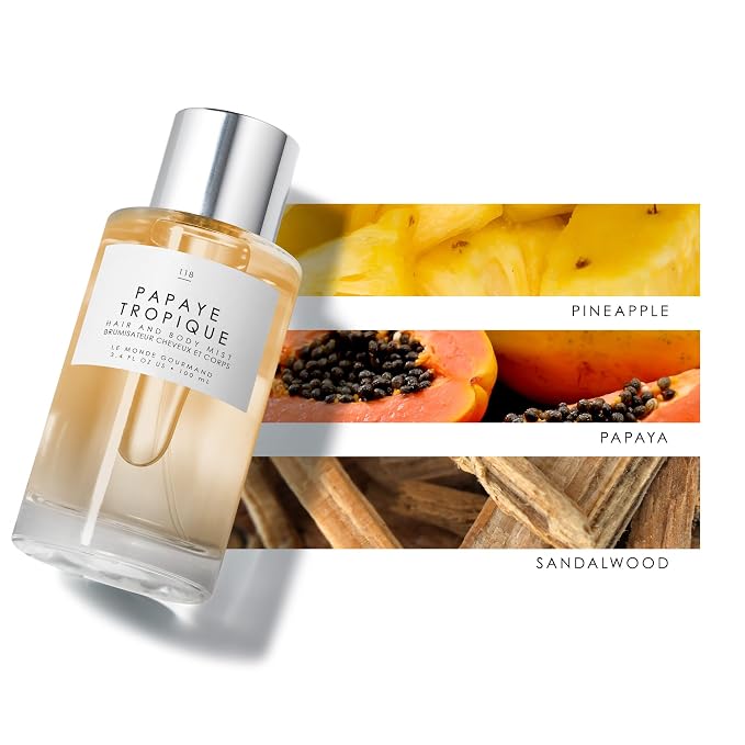 Le Monde Gourmand Papaye Tropique Hair & Body Mist - Image 3