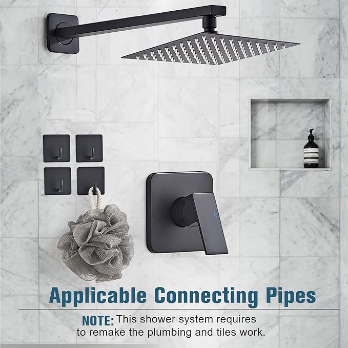 Shower Faucet Set Matte Black Complete Shower System - Image 3