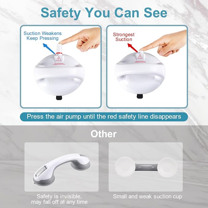 Upgraded Suction Shower Grab Bar - Image 2