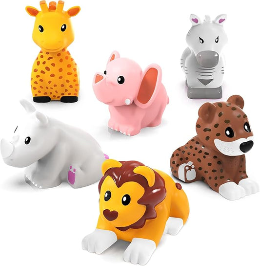 Tub Works® Savanna™ Mold Free Bath Toys, 6 Pack | Sealed, No Hole Bath Toys by TubWorks