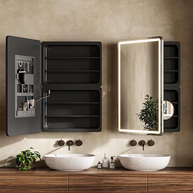 24x36 Inch LED Lighted Medicine Cabinet - Image 2
