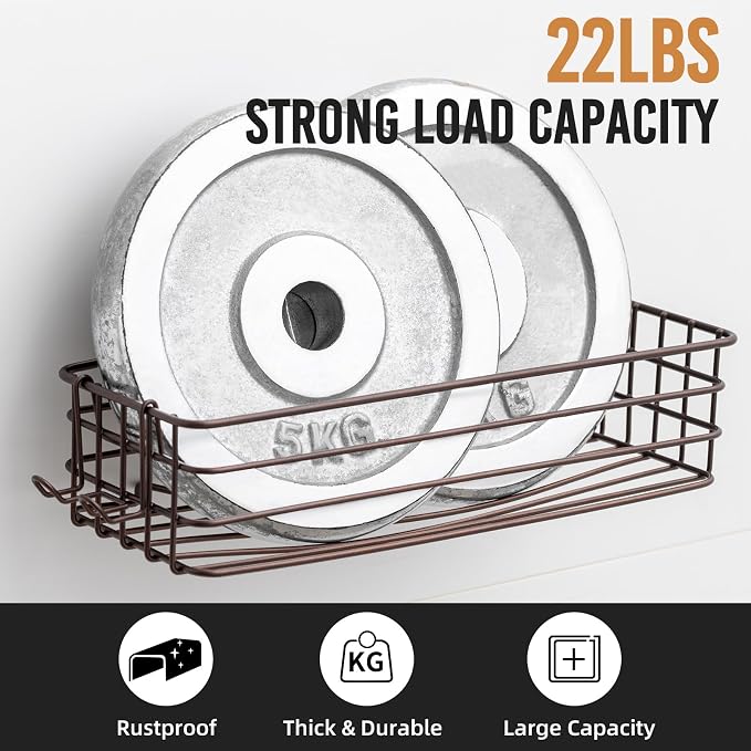 LEVERLOC Shower Caddy Suction Cup, 2 Pack Shelves - Image 3