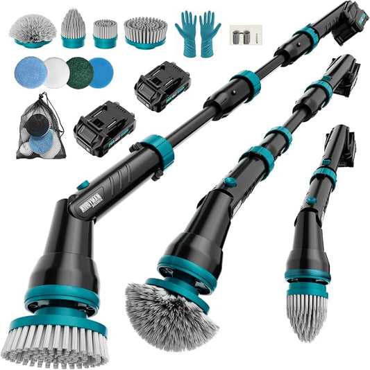 Alloyman 1200RPM Electric Spin Scrubber, Floor Cordless Cleaning Brush by ALLOYMANProfessionalTools