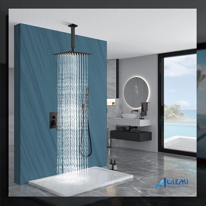 Aolemi Ceiling Mount Shower System Rain Shower Head - Image 7