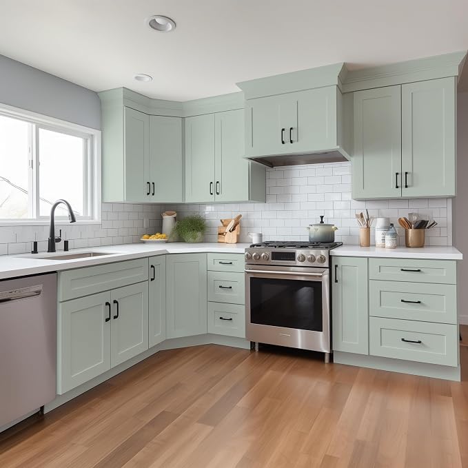 Diagonal Corner Kitchen Cabinet – Solid Wood – Freestanding Storage Organizer - Image 2
