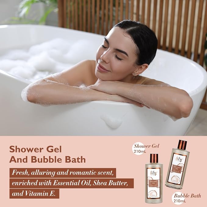 Coconut Vanilla Spa Gift Set for Women Christmas Gifts - Image 3