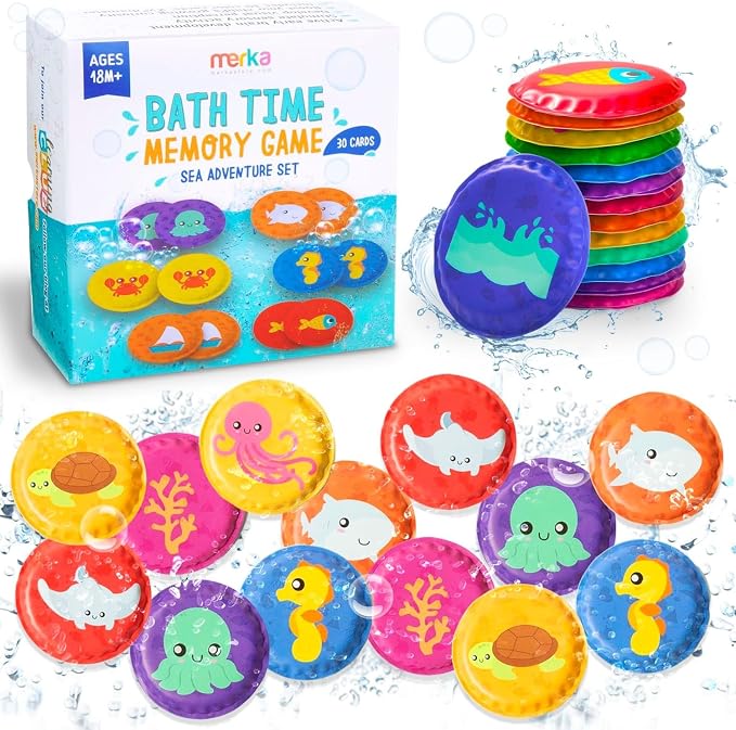 merka Bath Toys Flash Cards by merka