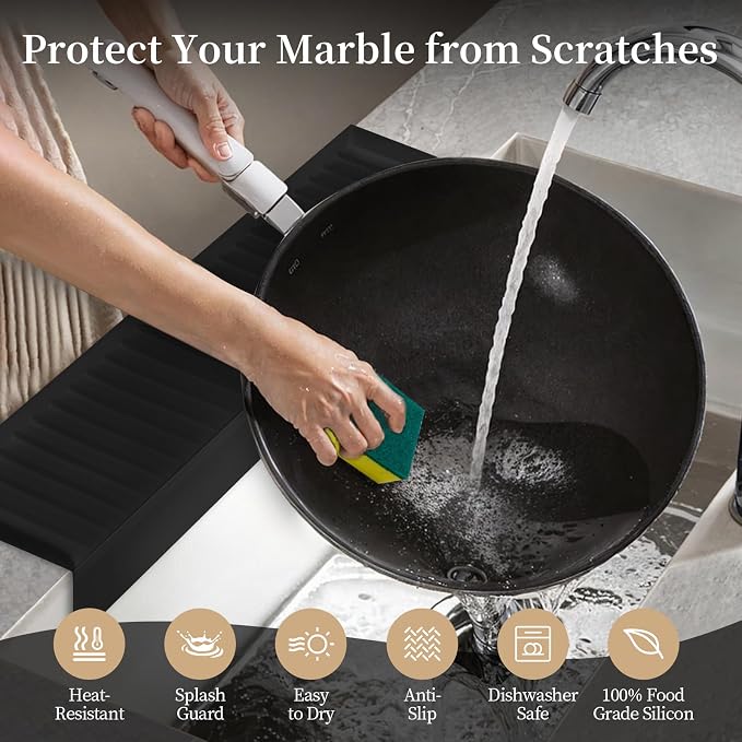Silicon Sink Edge Protectors for Kitchen Sink, Kitchen Sink Splash Guard - Image 3