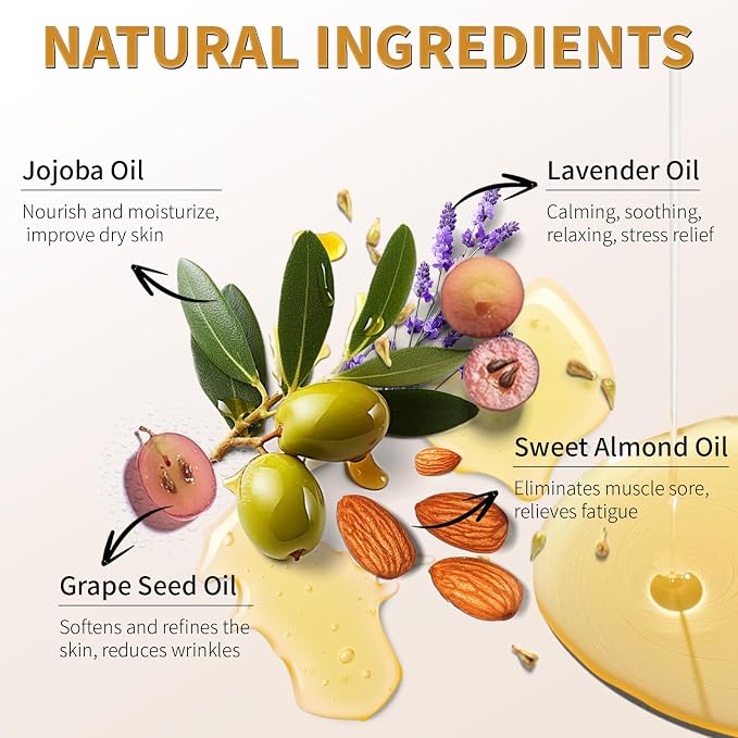 Aromatherapy Lavender Massage Oil - Image 2
