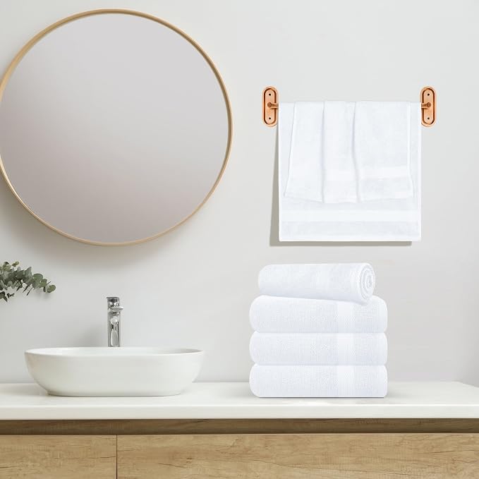 GLAMBURG Ultra Soft 6-Piece Hand Towel Set 16x28-100% Ringspun Cotton - Image 4