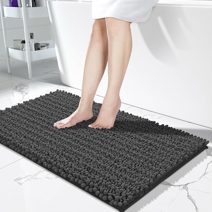 Yimobra Long Bathroom Rugs Non Slip Washable 44x24 Inch by Yimobra
