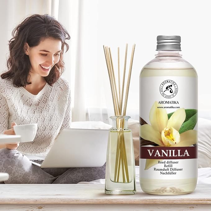 Vanilla Diffuser Refill w/Natural Essential Vanilla Oil 17 Fl Oz - Image 7