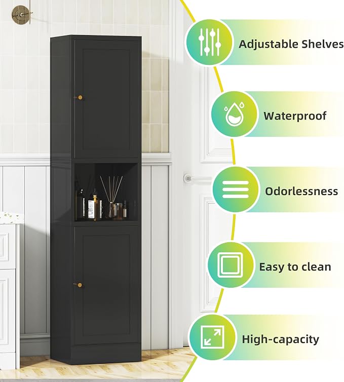 Tall Narrow Storage Cabinet - Image 5