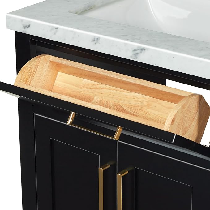 ARIEL Hepburn 73 in. Double Rectangle Sink Vanity - Image 7