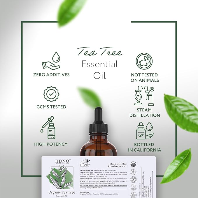 HBNO California Bottled Organic Tea Tree Oil - Image 4