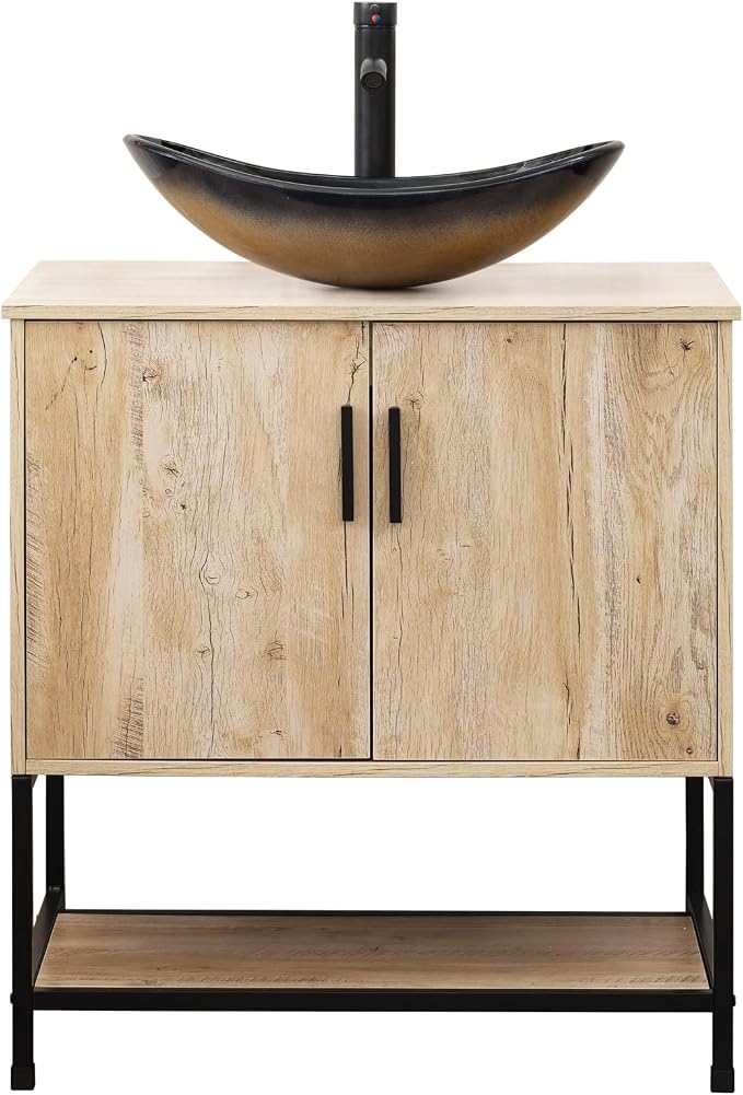 UEV Rustic Oak 30" Bathroom Vanity - Image 9