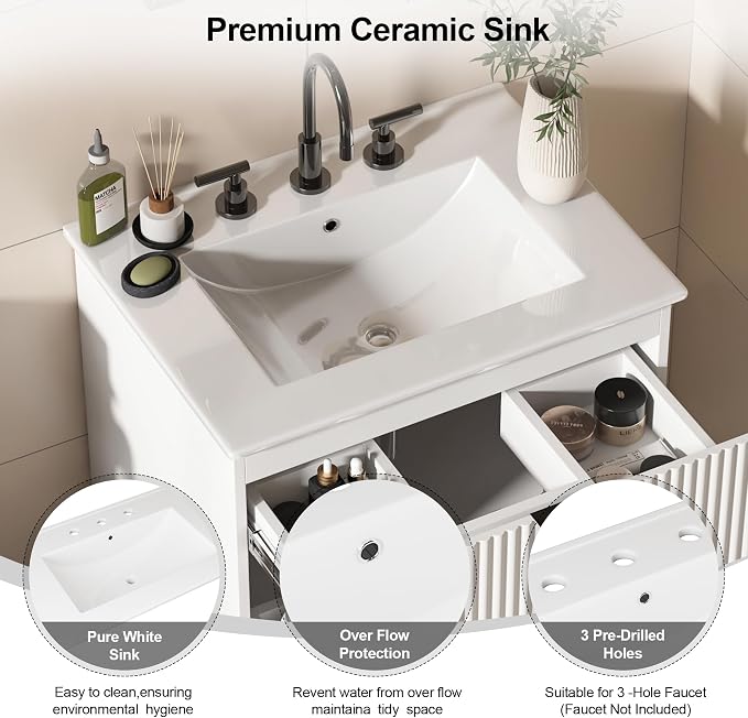 24 inch Floating Bathroom Vanity - Image 3