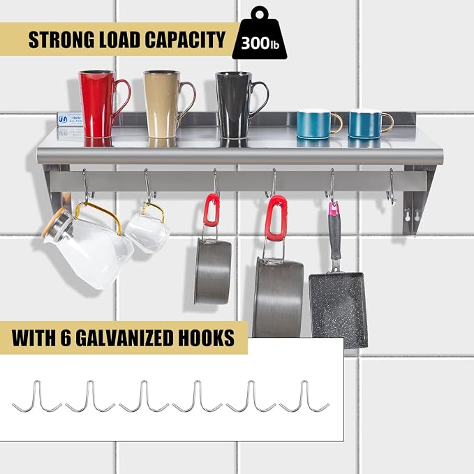 Hally Stainless Steel Shelf - Image 4