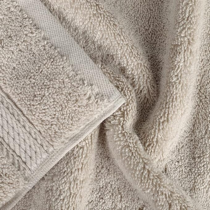 Superior Egyptian Cotton Pile Face Towel/Washcloth Set of 6, Ultra Soft Luxury - Image 5