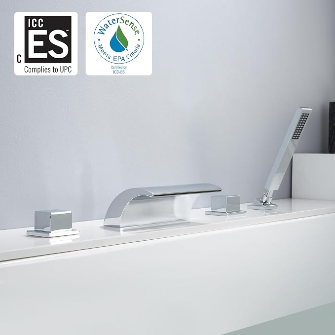 sumerain Four Hole Roman Tub Faucet - Image 2