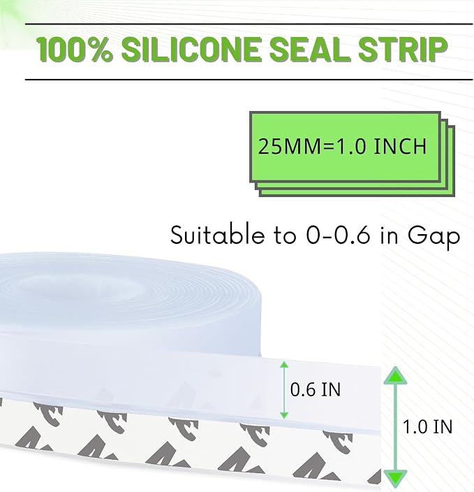 Weather Stripping Silicone Seal Strip, Weather Stripping Door Bottom Seal Strip - Image 6
