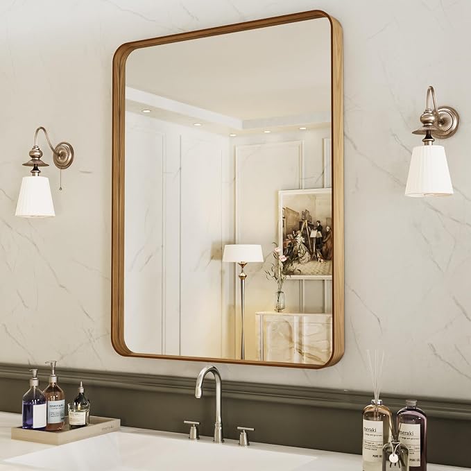 LOAAO 32X36 Inch Bathroom Mirror by LOAAO