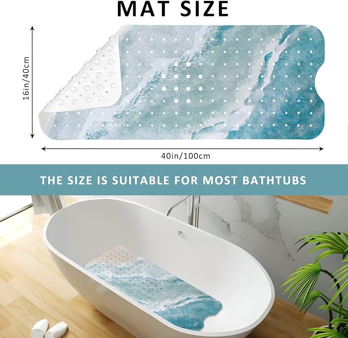 Beach Bathtub Mat Non Slip, Baby Bath Mat - Image 3