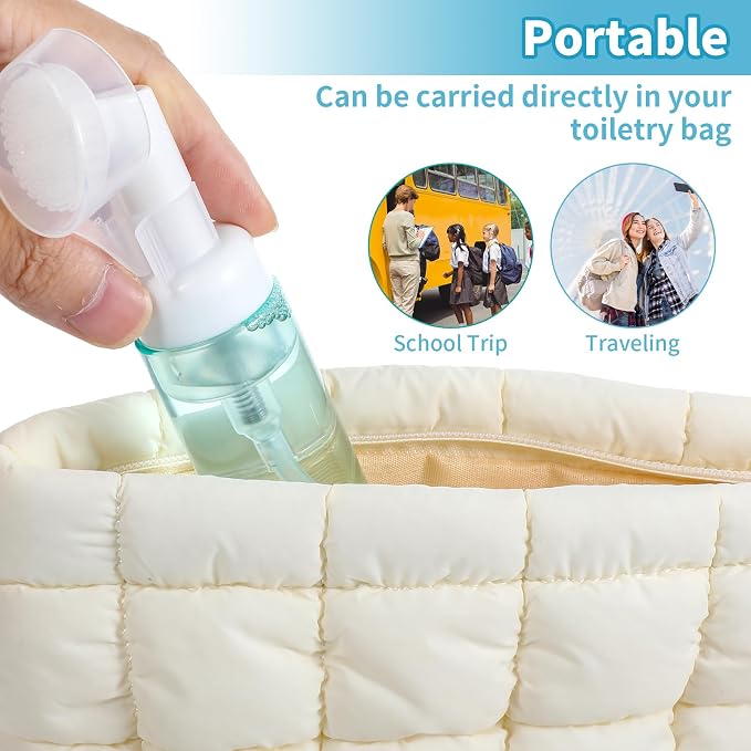 3 PCS Empty Foaming Pump Dispenser Facial Cleanser Foaming Bottle Small Mousse - Image 5