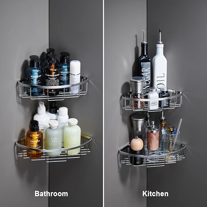Corner Shower Caddy Organizer, SUS304 Stainless Steel Heavy Duty Rust-Proof - Image 5