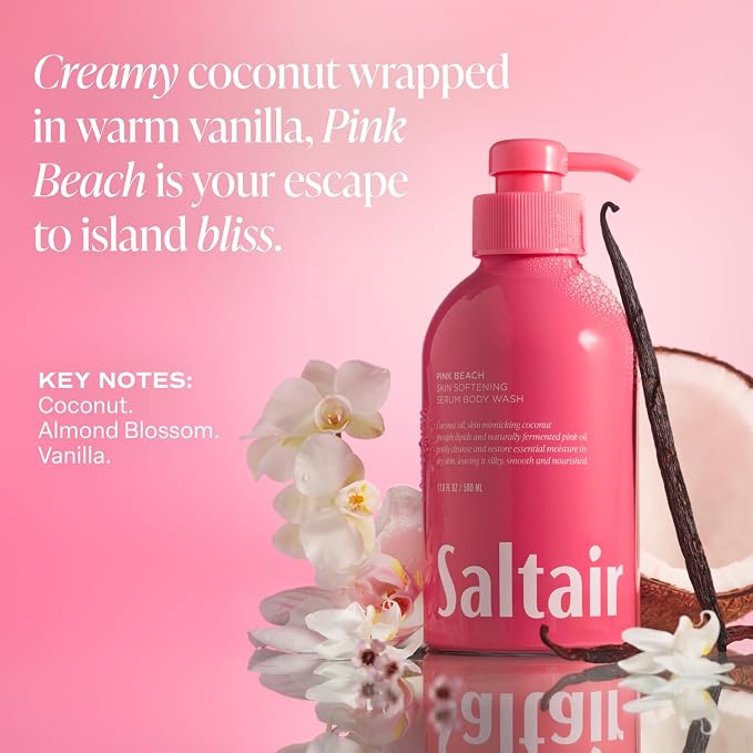 Saltair Body Wash, Cruelty-Free, Paraben-Free. 2x 17oz Pump Bottles - Image 5