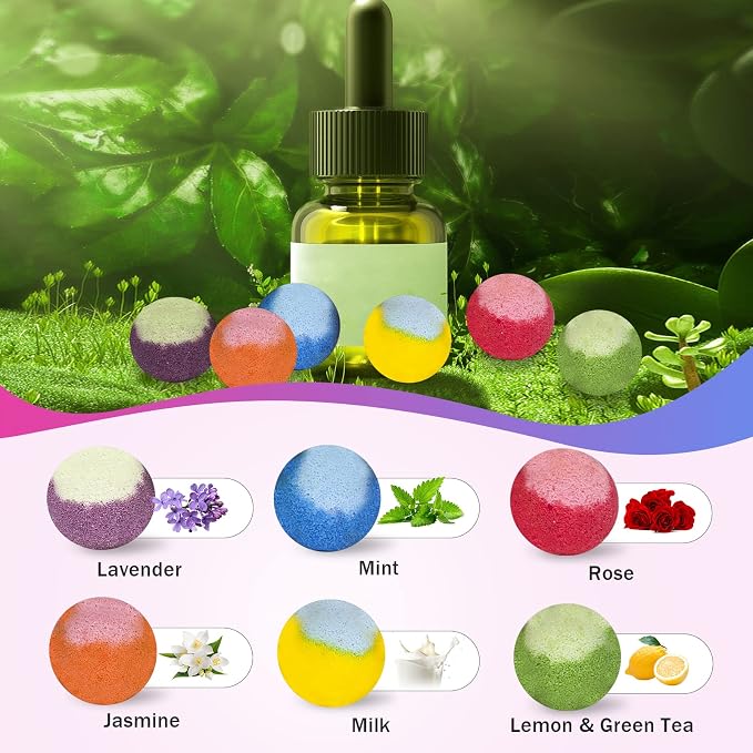 30 Pcs Bath Bomb Gift Set, Natural Organic Mini Bath Bombs, Handmade - Image 3
