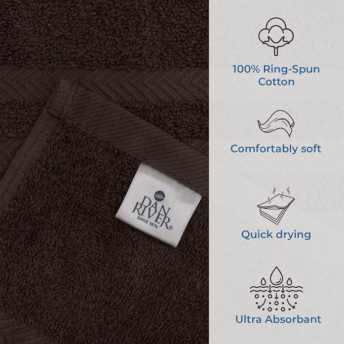 DAN RIVER 2 Pack Luxury Bath Sheets 35x70, 600 GSM, Soft & Quick Dry 100% Ring - Image 3