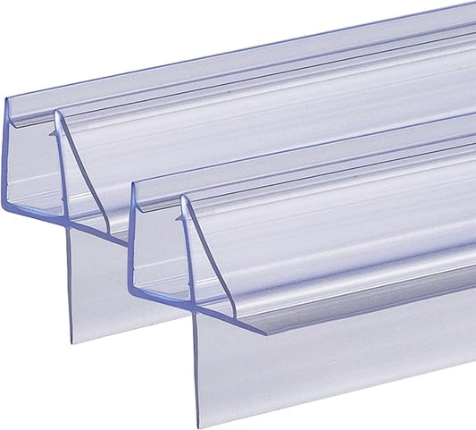 Shower Door Bottom Seal 2-Pack 1/4" x 36" Frameless Glass Shower Door Seal by Unknown