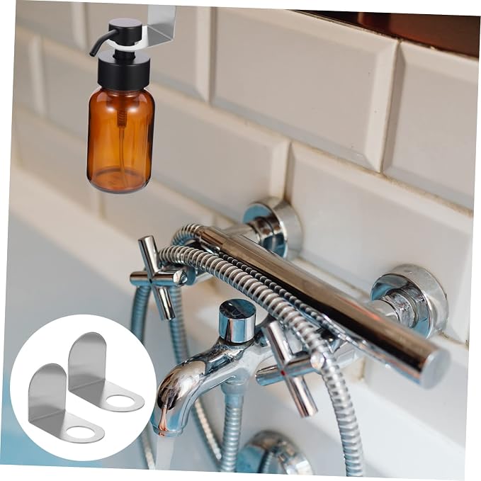 ABOOFAN 10pcs Wall-Mounted Shampoo and Shower Gel Bottle Rack Hook - Image 6