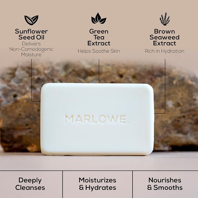 MARLOWE. No. 105 Bar Soap for Men 7 oz Moisturizing Body Soap, Nourishing & - Image 7