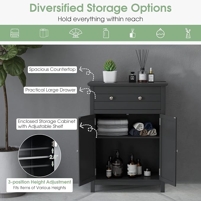 LOKO Bathroom Floor Cabinet, Kitchen Storage Cabinet - Image 7