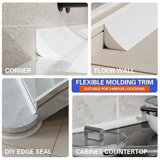 Flexible Molding Trim, Flexible Bendable Adhesive Caulking Strip, Molded Trim - Image 7