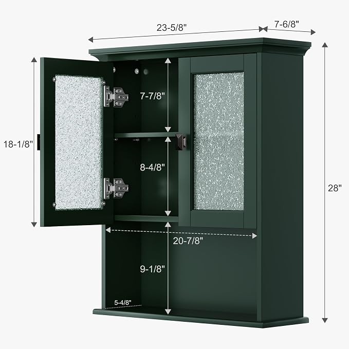 Bathroom Cabinet Wall Mount, Medicine Cabinet Over Toilet Storage Cabinet - Image 2