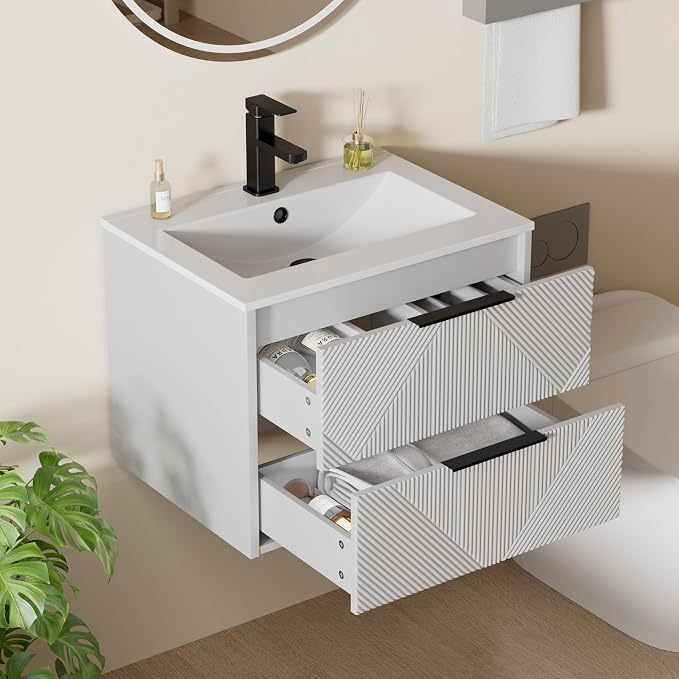 LUCKWIND 24" Floating Bathroom Vanity by LUCKWIND